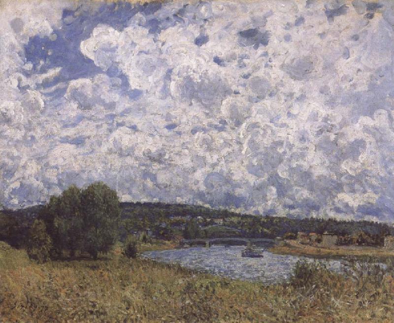 Alfred Sisley The Seine at Suresnes Spain oil painting art